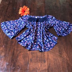 Girls Floral Blouse.